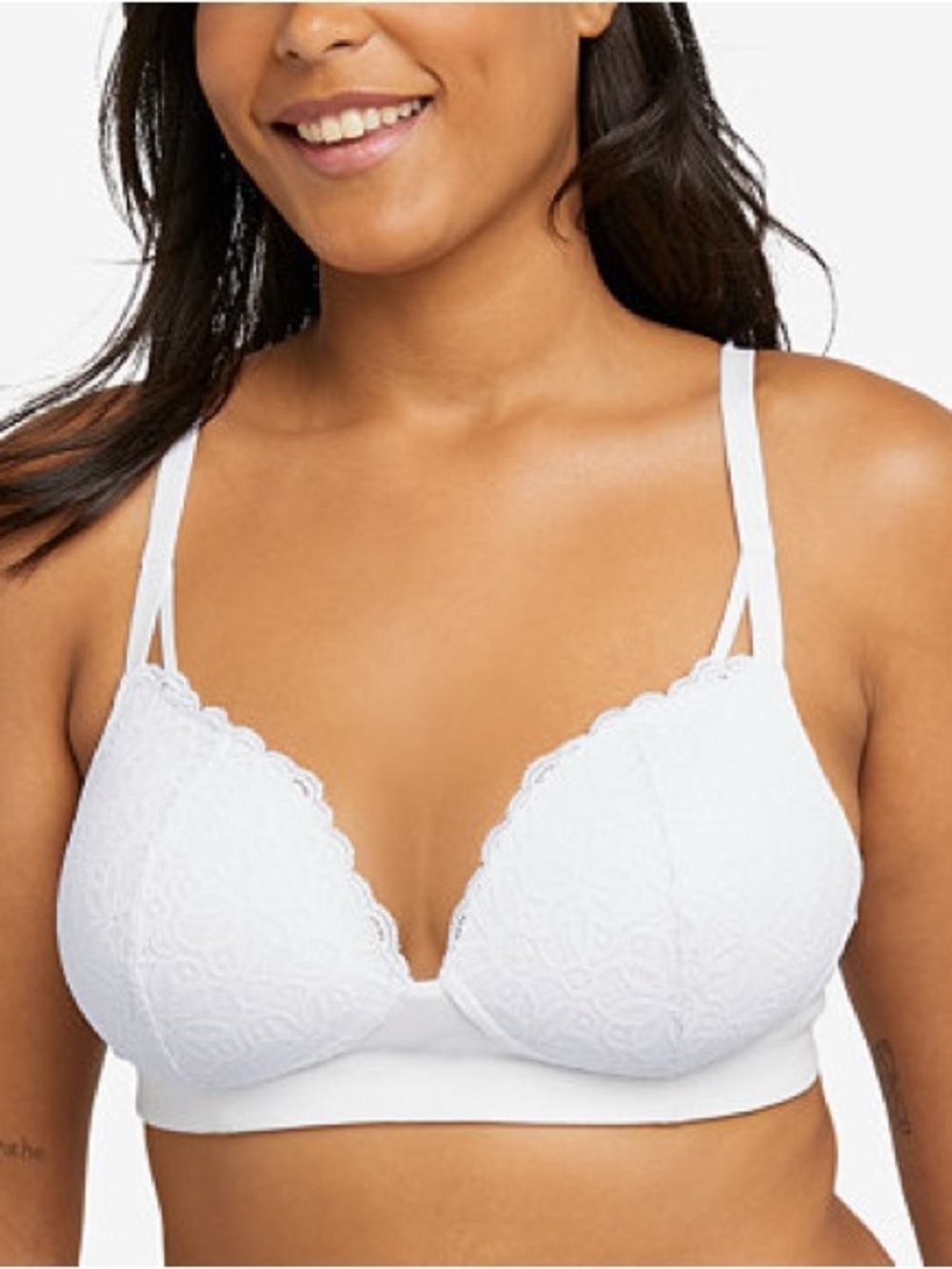 NWT Maidenform M Soft Support Wireless Lace Bralette